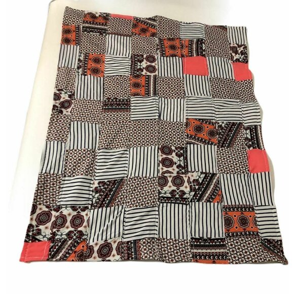 Baby Quilt 30"x40" Homemade Boho Style Hippie Blanket Wallhanging Lap Wheelchai - Picture 3 of 7